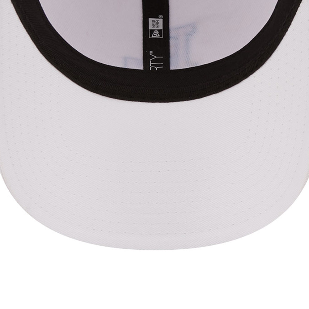 new era los angeles dodgers neon outline optic white neon blue 9forty adjustable cap side