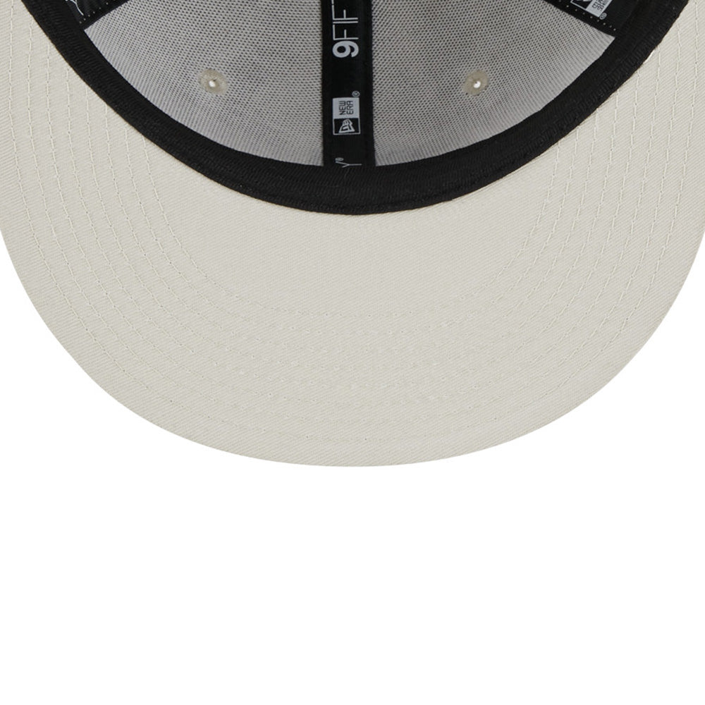 new era chicago white sox seasonal infill stone brown 9fifty snapback cap detail and color