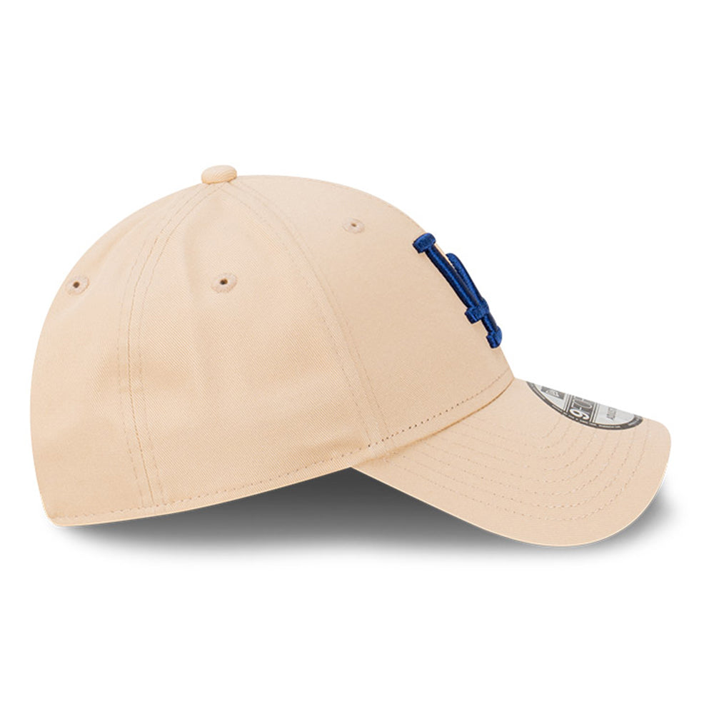 new era los angeles dodgers oatmilk 9forty snapback cap opposite side or other angle view