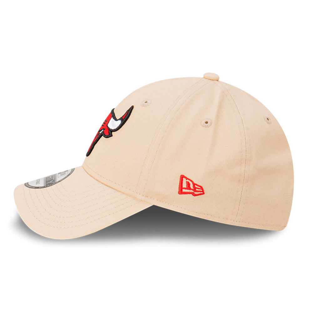 new era chicago bulls q124 oatmilk 9forty snapback cap side