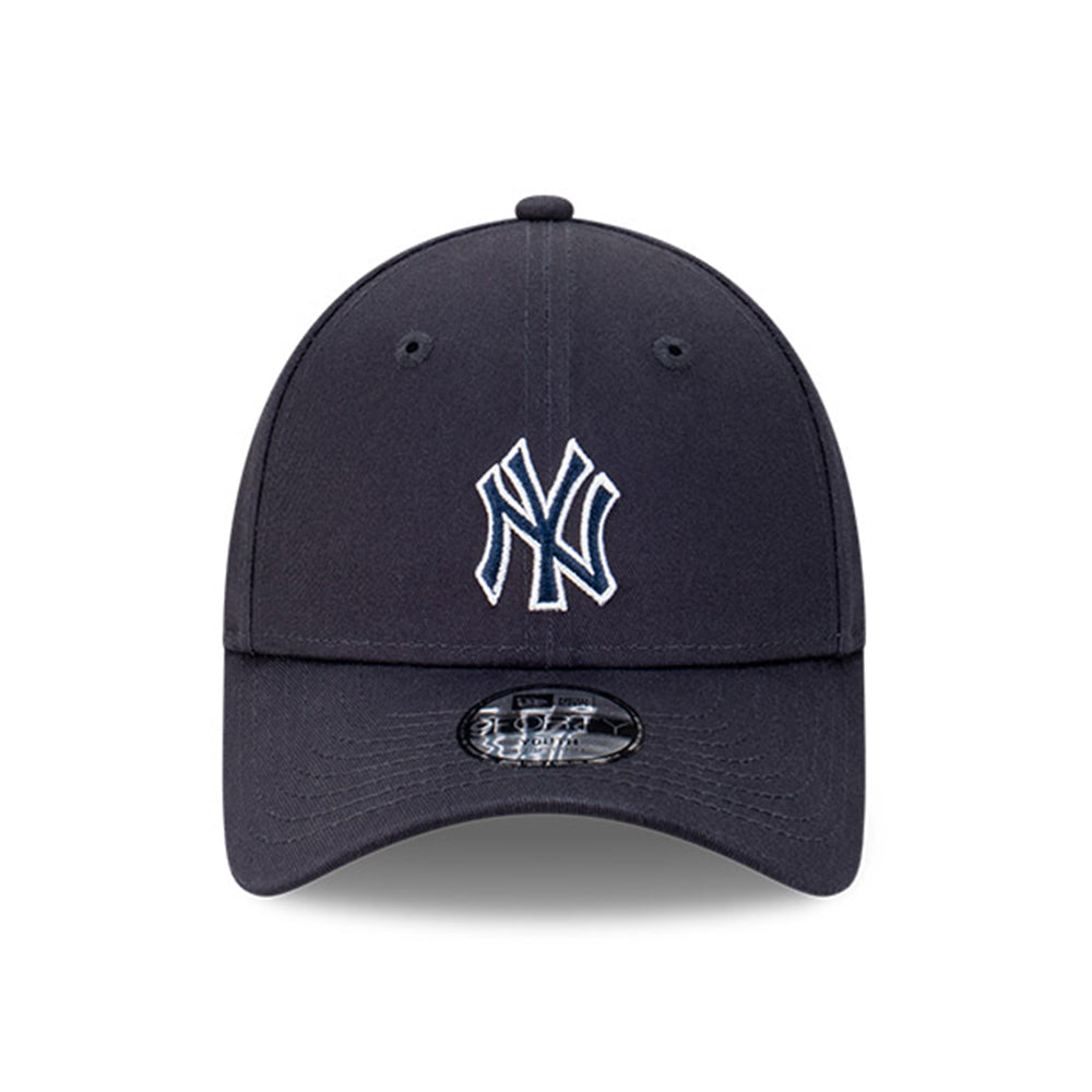new york yankees outline navy youth 9forty adjustable cap detail and color