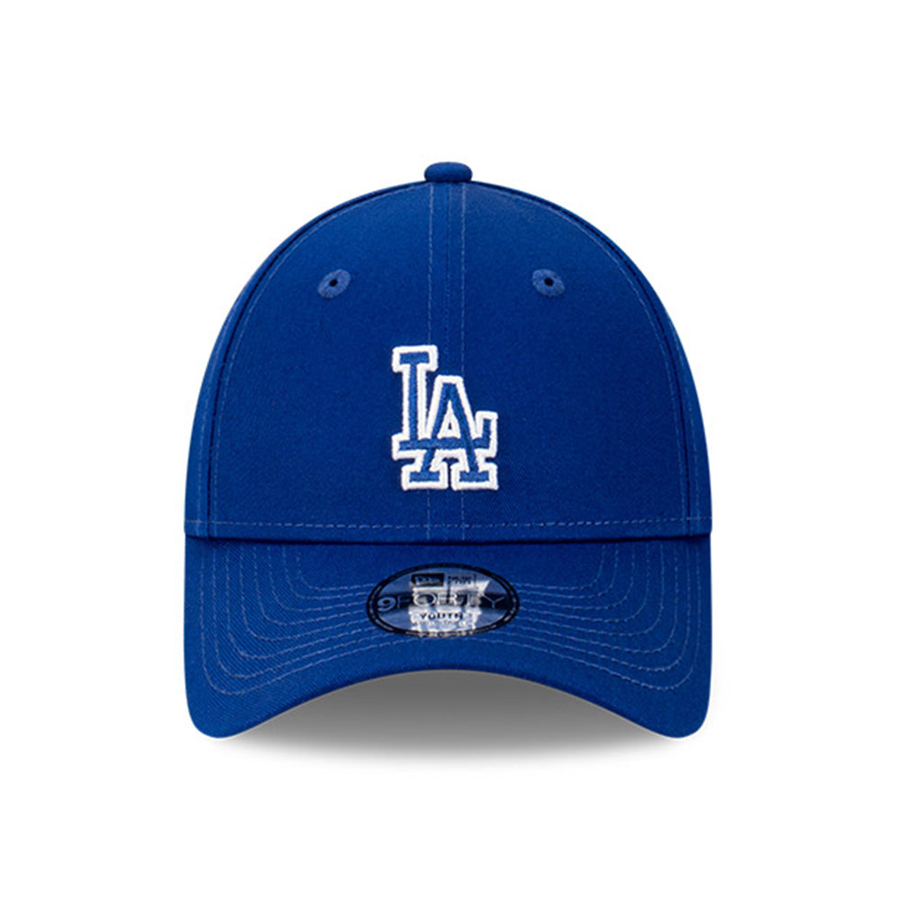 los angeles dodgers outline dark royal youth 9forty adjustable cap detail and color