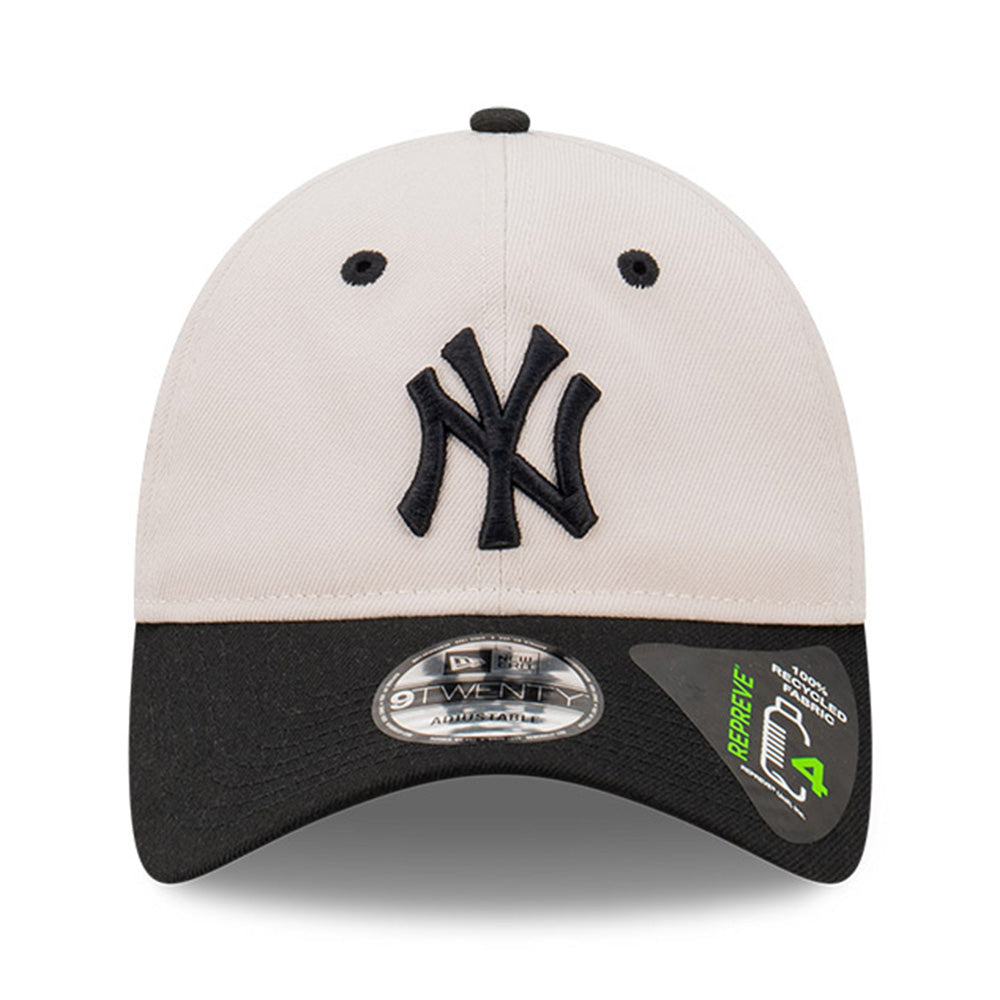 new era new york yankees stone black repreve stone black 9twenty adjustable cap detail and color