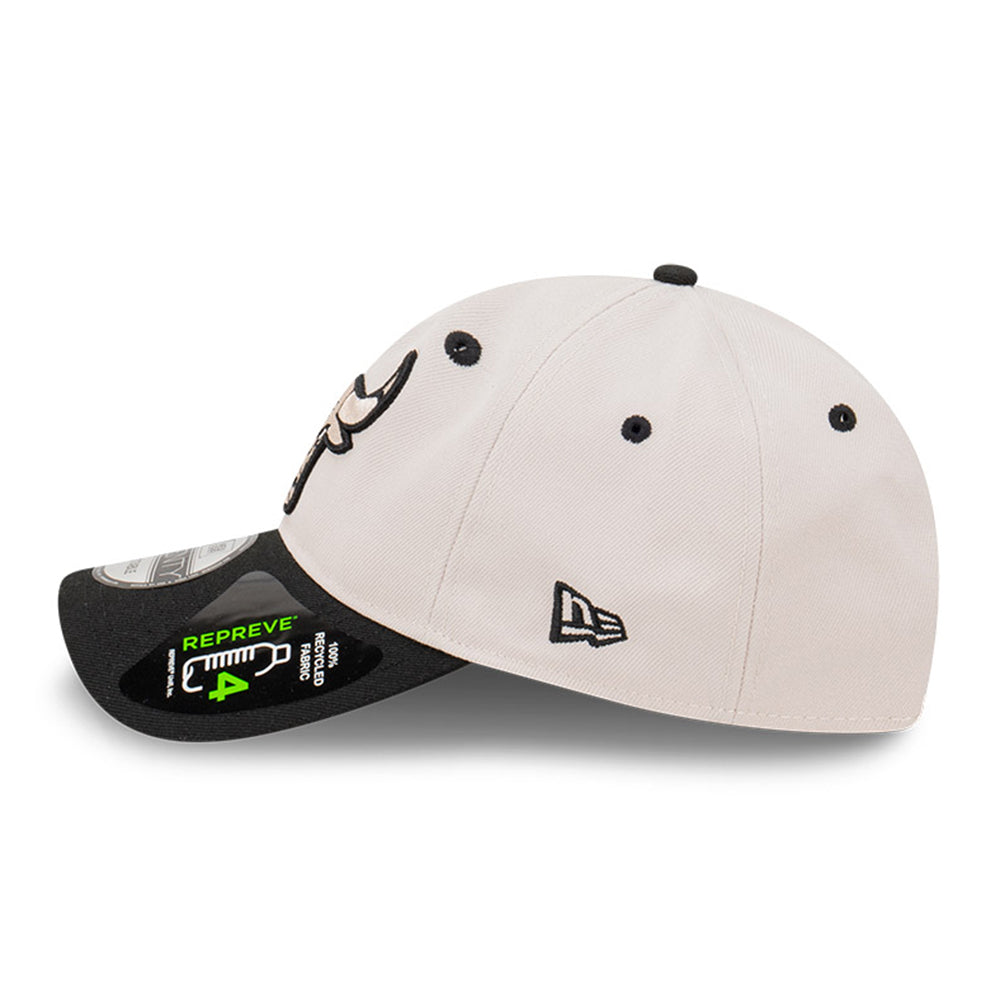 new era chicago bulls stone black repreve stone black 9twenty adjustable cap logo and print