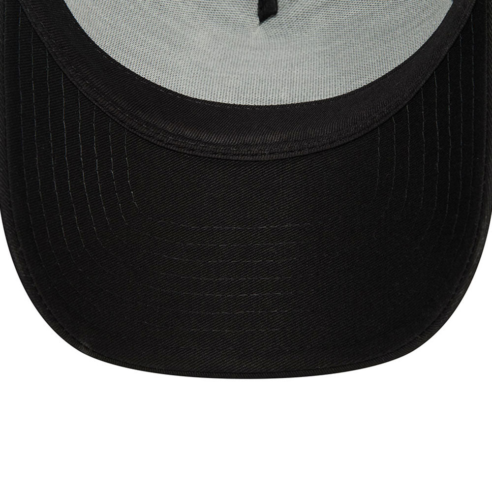 new era los angeles dodgers monochrome black 9forty e frame adjustable cap detail and color
