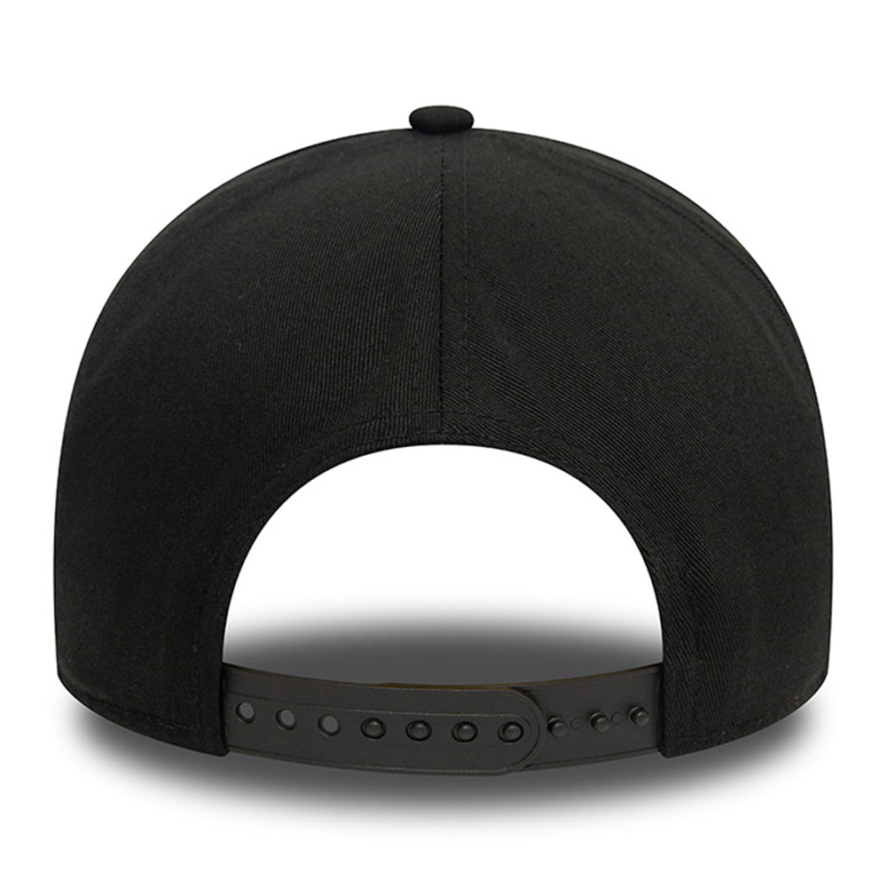 new era las vegas raiders monochrome black 9forty e frame adjustable cap angle