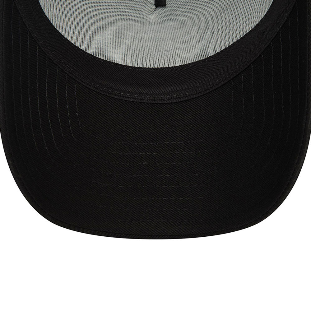 new era las vegas raiders monochrome black 9forty e frame adjustable cap detail and color