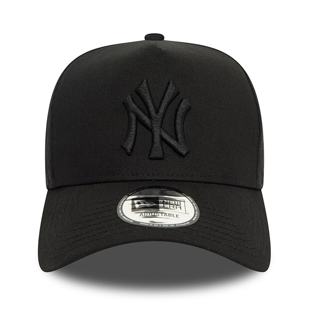 new era new york yankees monochrome black 9forty e frame adjustable cap opposite