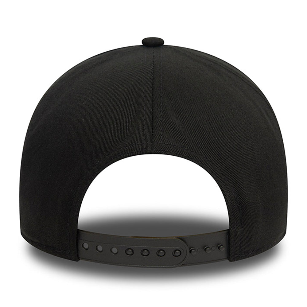 new era chicago bulls monochrome black 9forty e frame adjustable cap detail and color