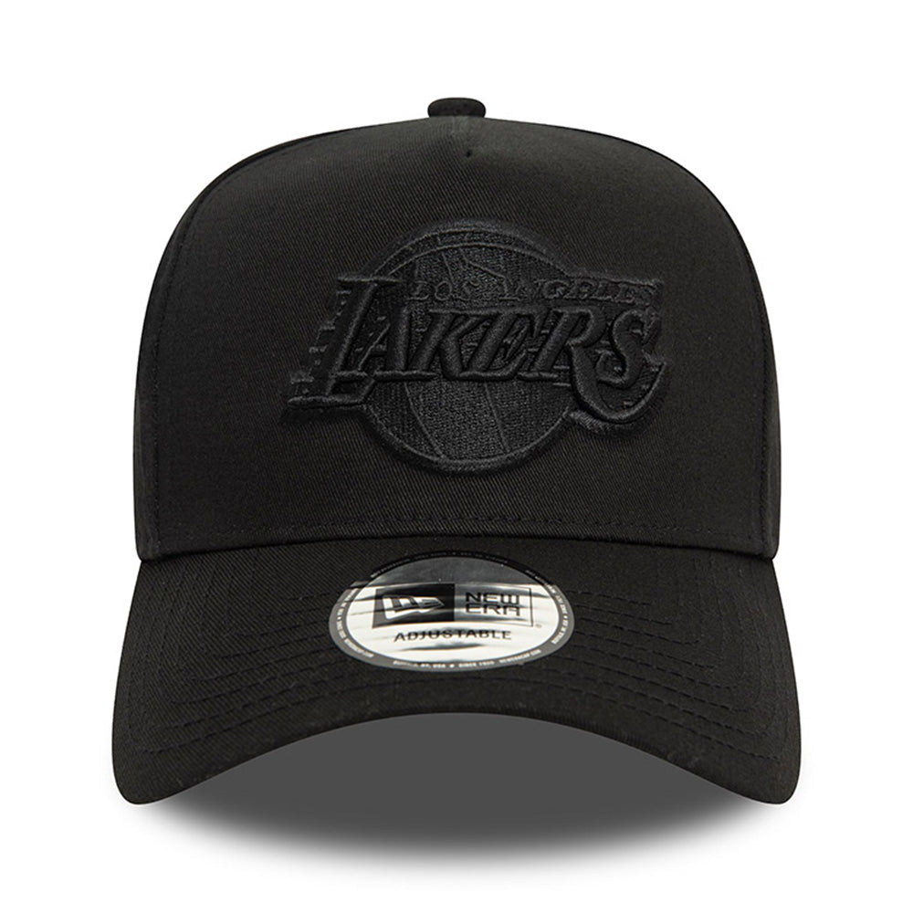new era los angeles lakers monochrome black 9forty e frame adjustable cap opposite