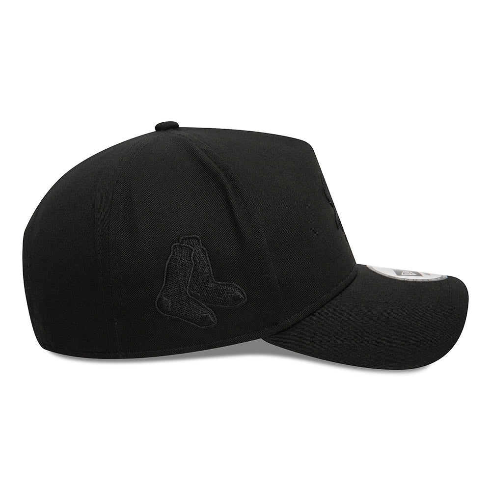 new era chicago white sox monochrome black 9forty e frame adjustable cap side