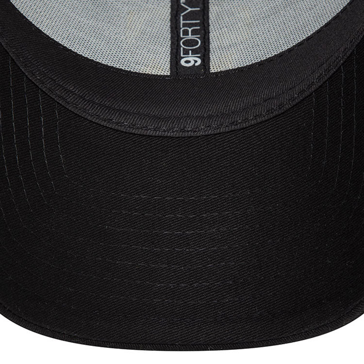 as roma football club black 9forty adjustable cap logo and print