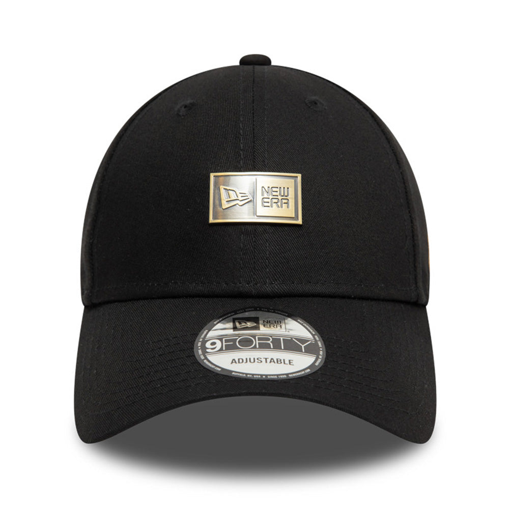 box logo metal badge black 9forty adjustable cap opposite