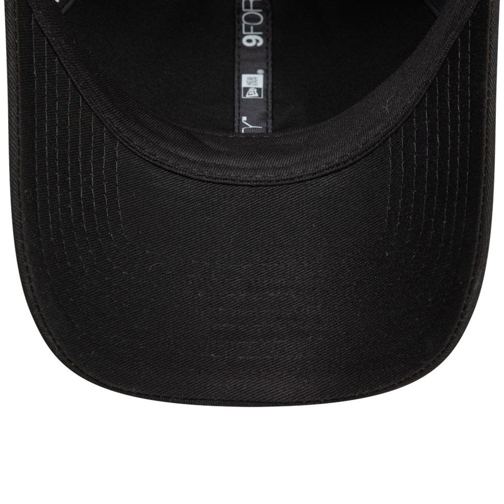 box logo metal badge black 9forty adjustable cap detail and color