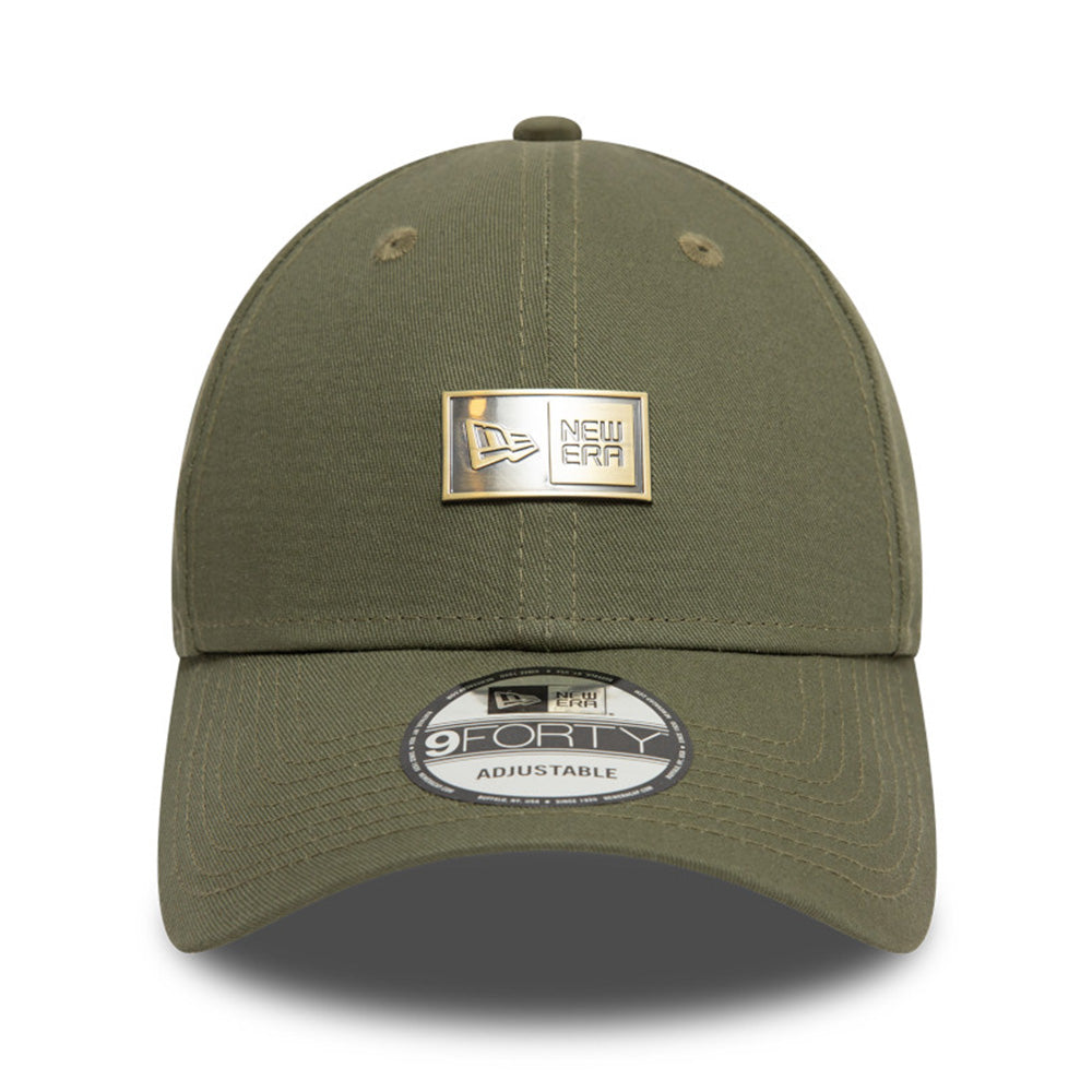 box logo metal badge new olive 9forty adjustable cap opposite