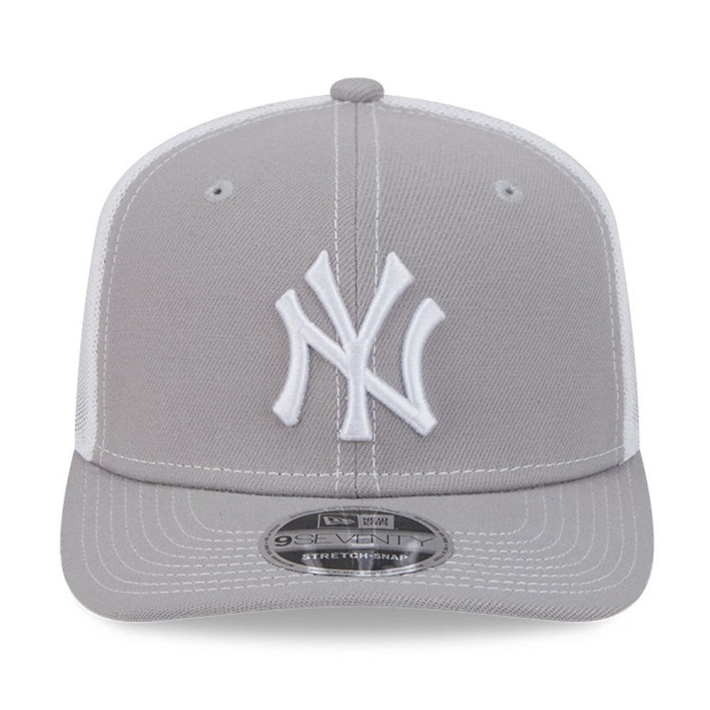 new era new york yankees contrast grey white 9seventy stretch snapback trucker cap opposite