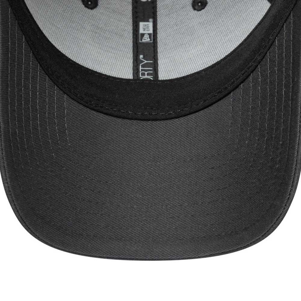 new era los angeles lakers graphite 9forty trucker snapback cap side