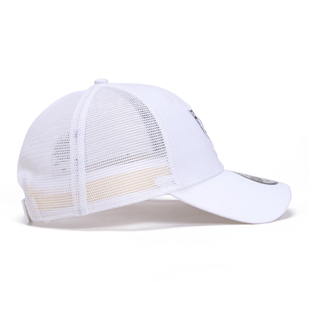 Las Vegas Raiders White 9FORTY Trucker Cap