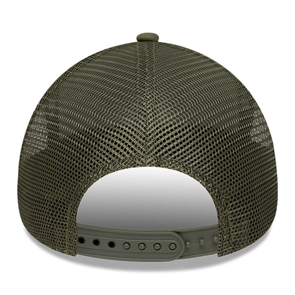 script tonal patch new olive 9forty e frame trucker snapback cap back angle