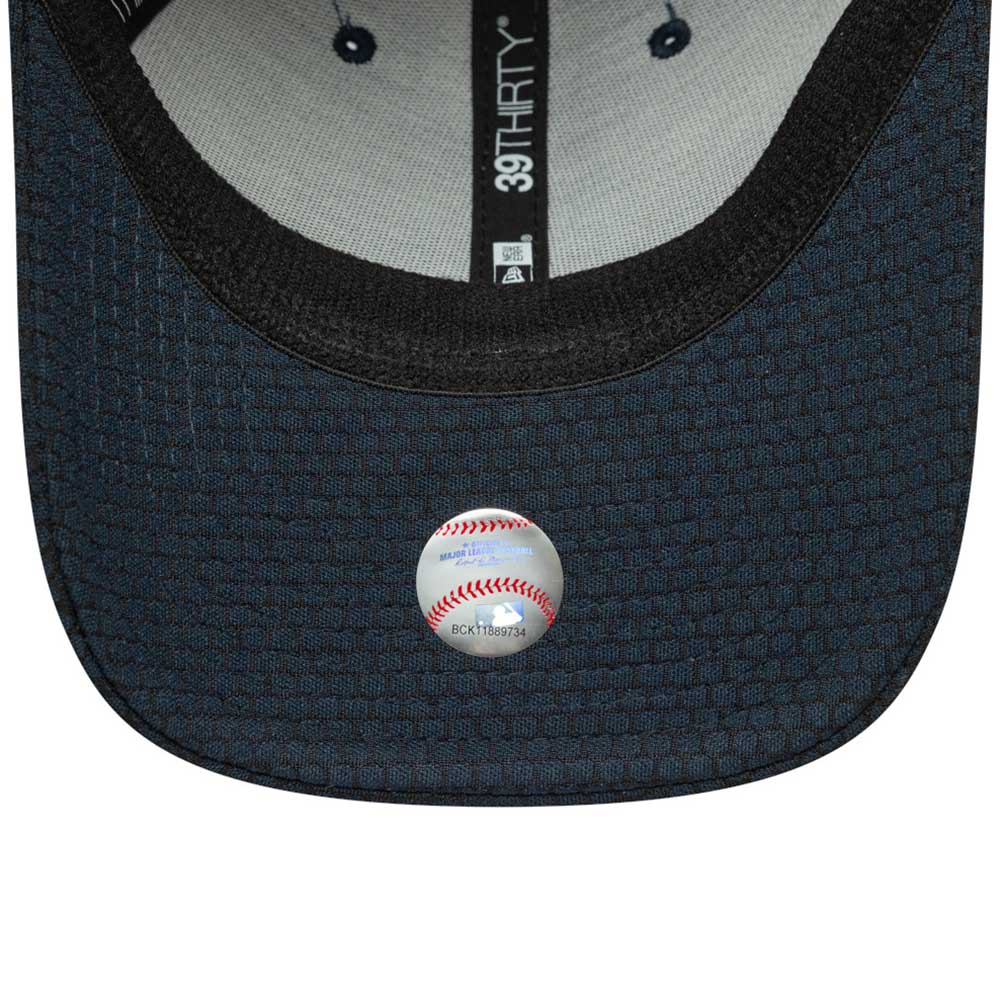 new york yankees stretch mesh navy 39thirty stretch adjustable cap detail and color