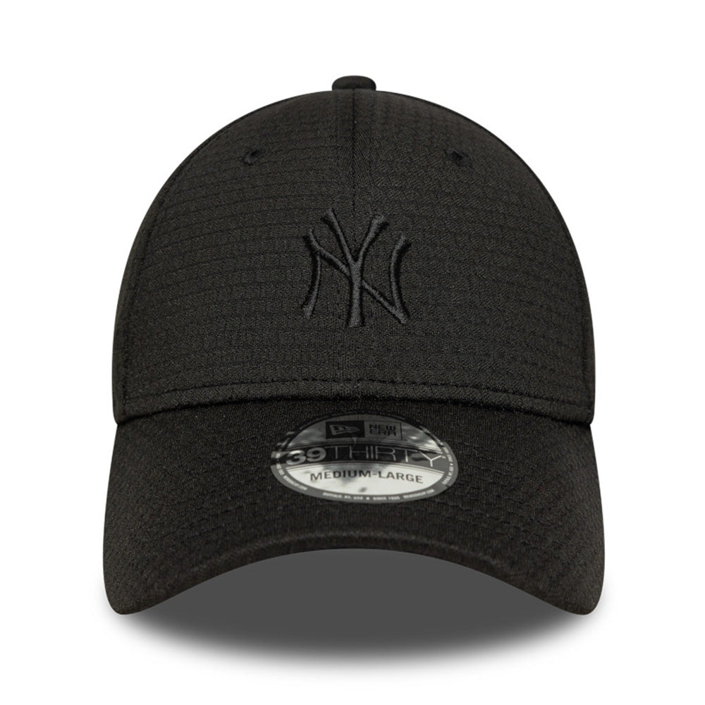 new york yankees stretch mesh black 39thirty stretch adjustable cap detail and color