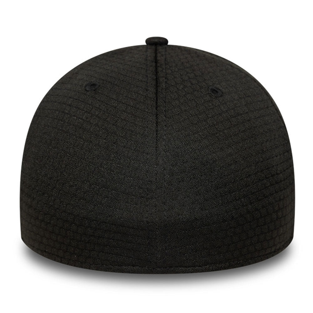 new york yankees stretch mesh black 39thirty stretch adjustable cap back angle