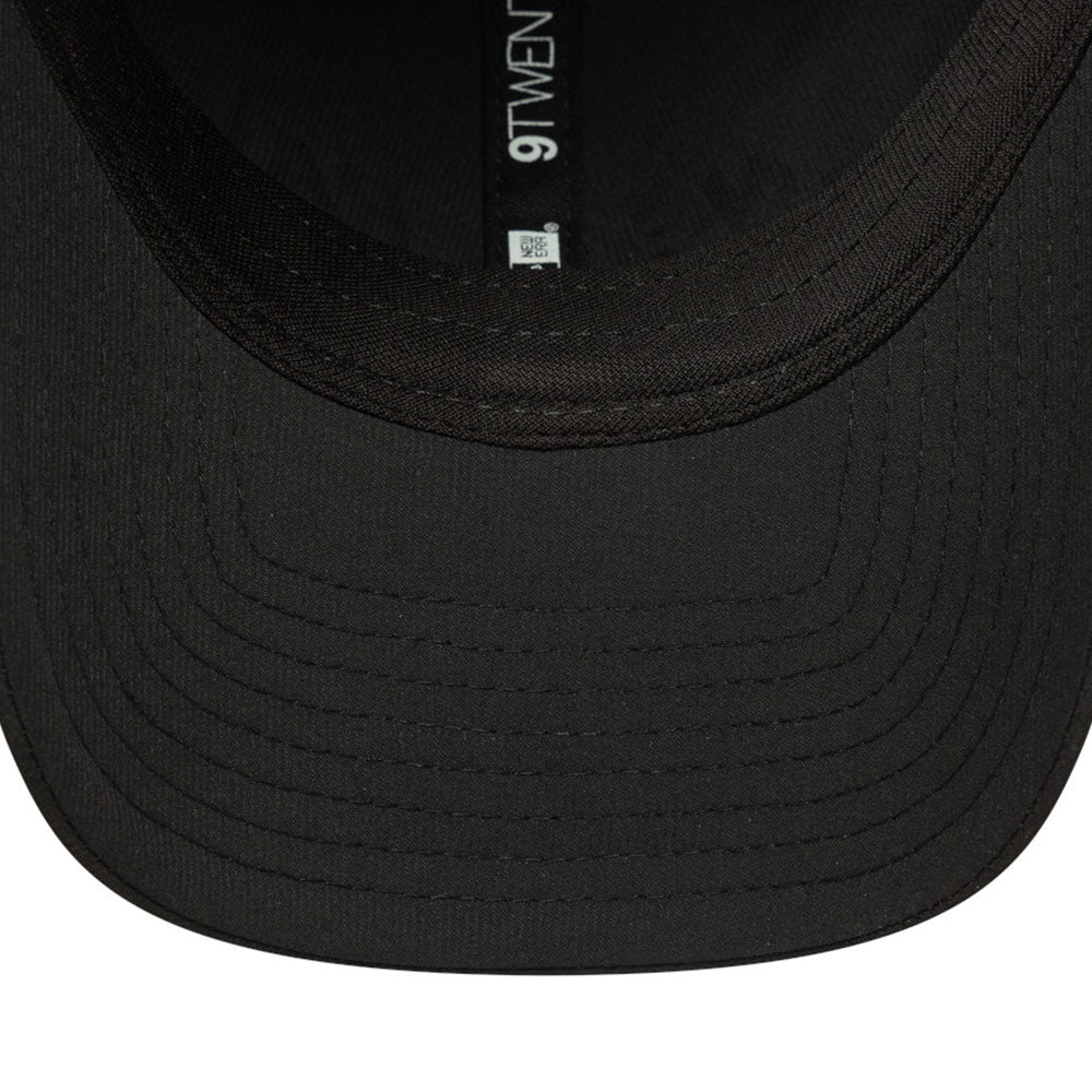 new era wordmark recycled black 9twenty adjustable cap side