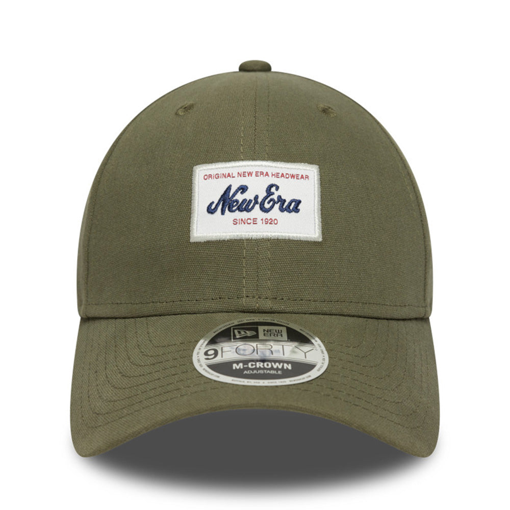 new era script patch new olive 9forty m crown adjustable cap font