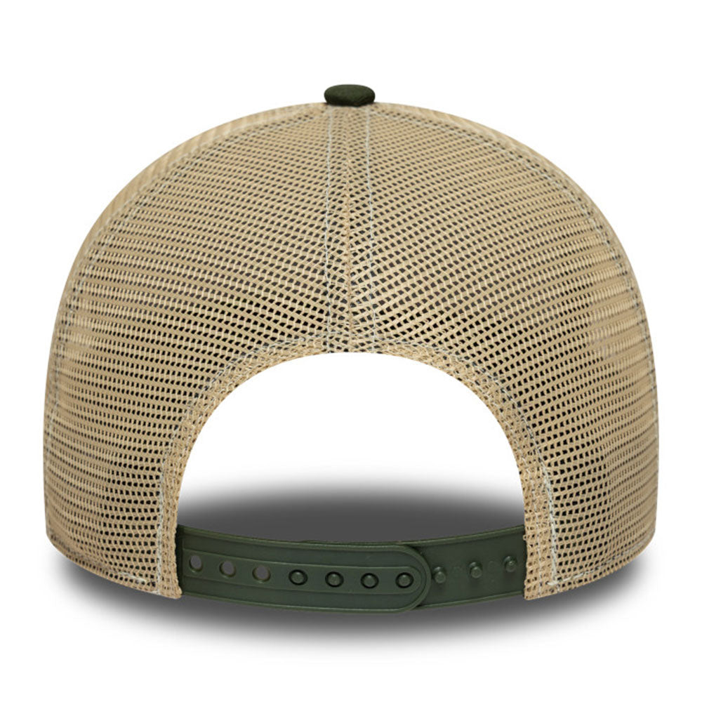 animal patch deep auburn 9forty e frame trucker cap back angle