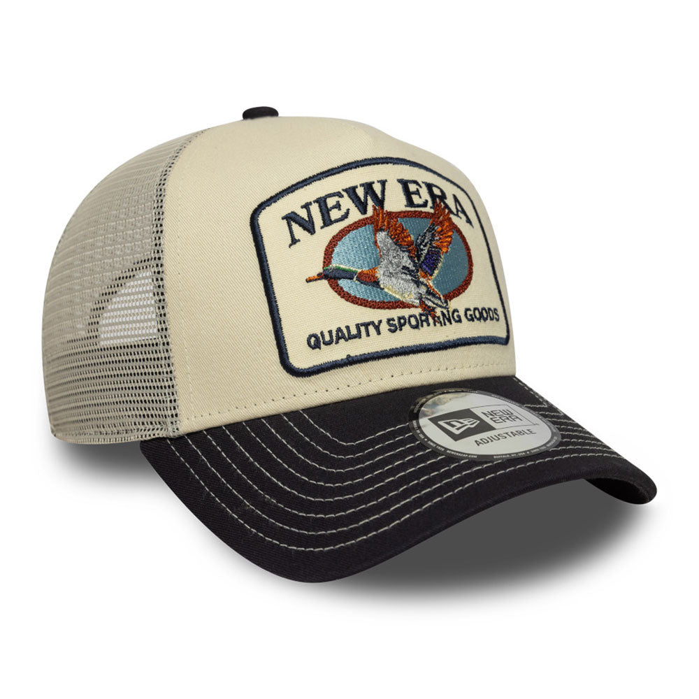 animal patch light cream 9forty e frame trucker cap logo and print