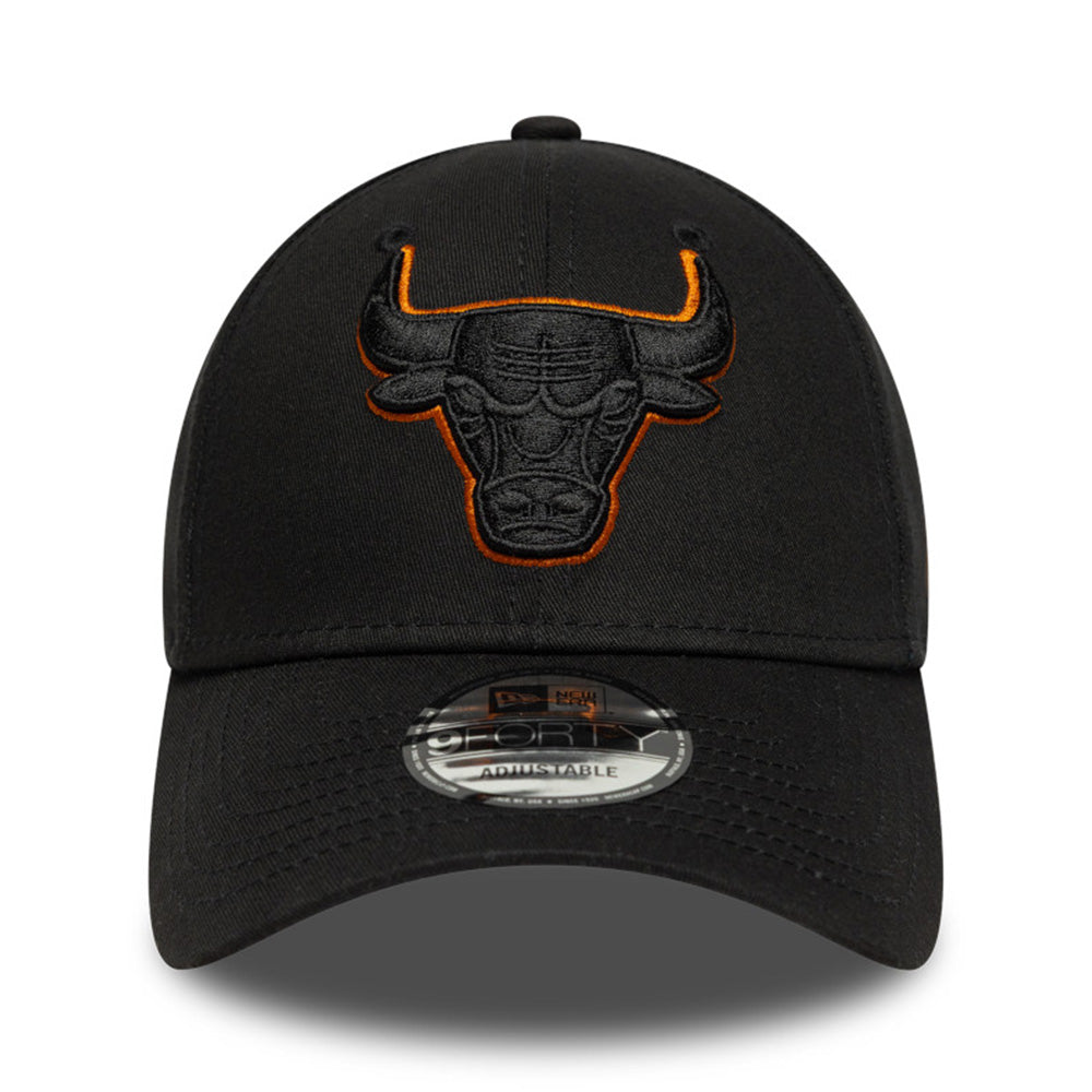 chicago bulls team outline black 9forty adjustable caps opposite