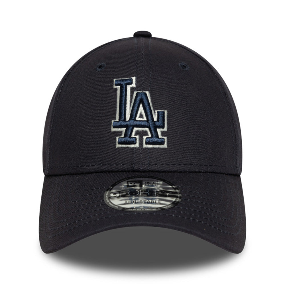 los angeles dodgers team outline navy 9forty adjustable cap opposite