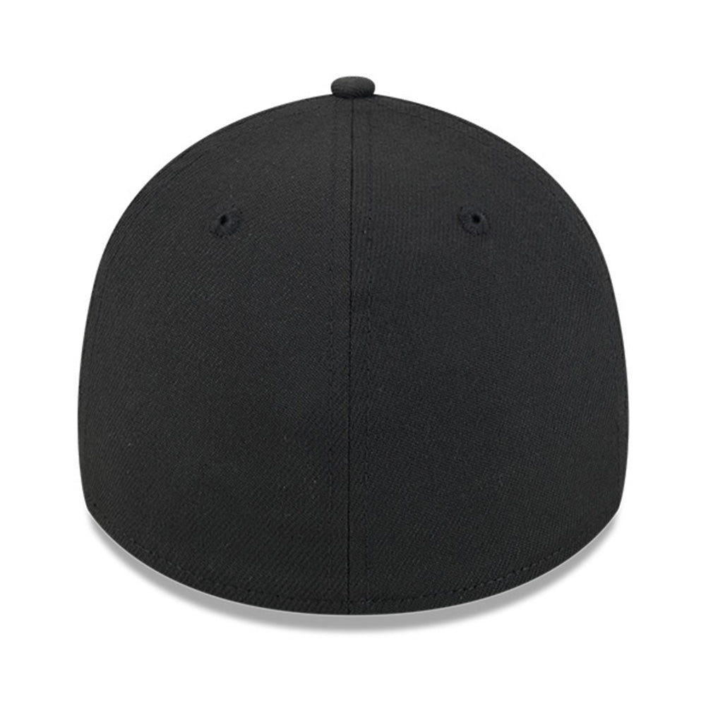 new era los angeles dodgers q325 sky blue black 39thirty stretch fitted cap angle