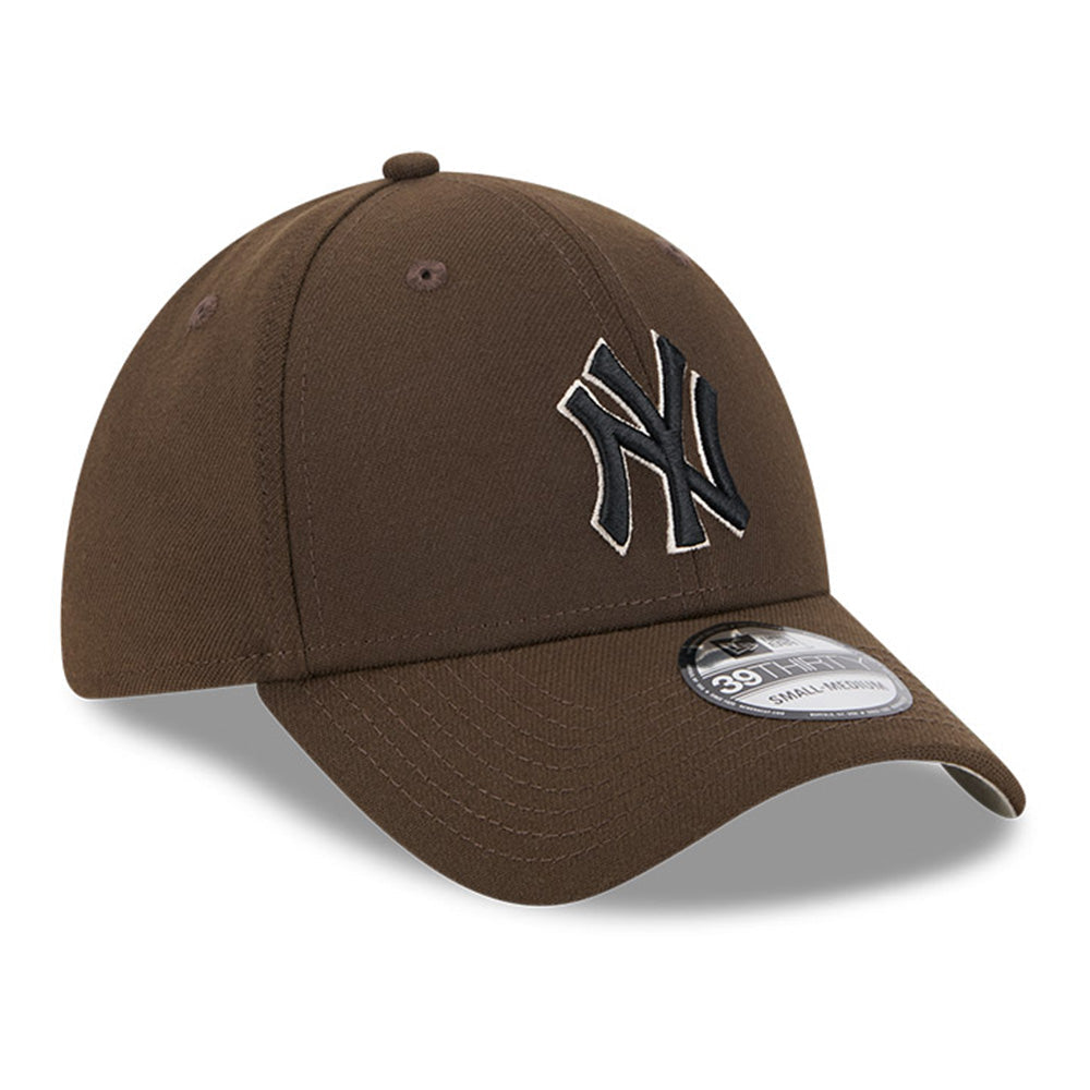 new york yankees walnut black stone 39thirty stretch adjustable cap opposite