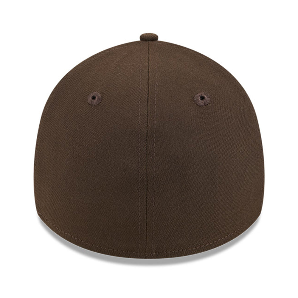 new york yankees walnut black stone 39thirty stretch adjustable cap back angle