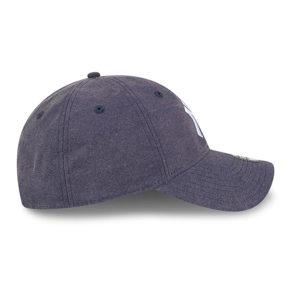 new era new york yankees vintage canvas oceanside blue 9twenty adjustable cap side