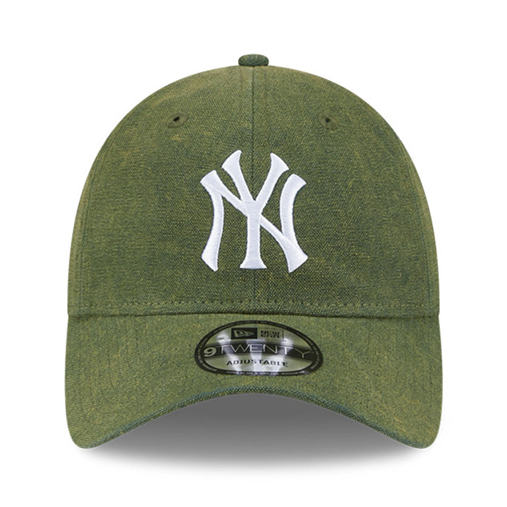 new era new york yankees vintage canvas dark green 9twenty adjustable cap opposite
