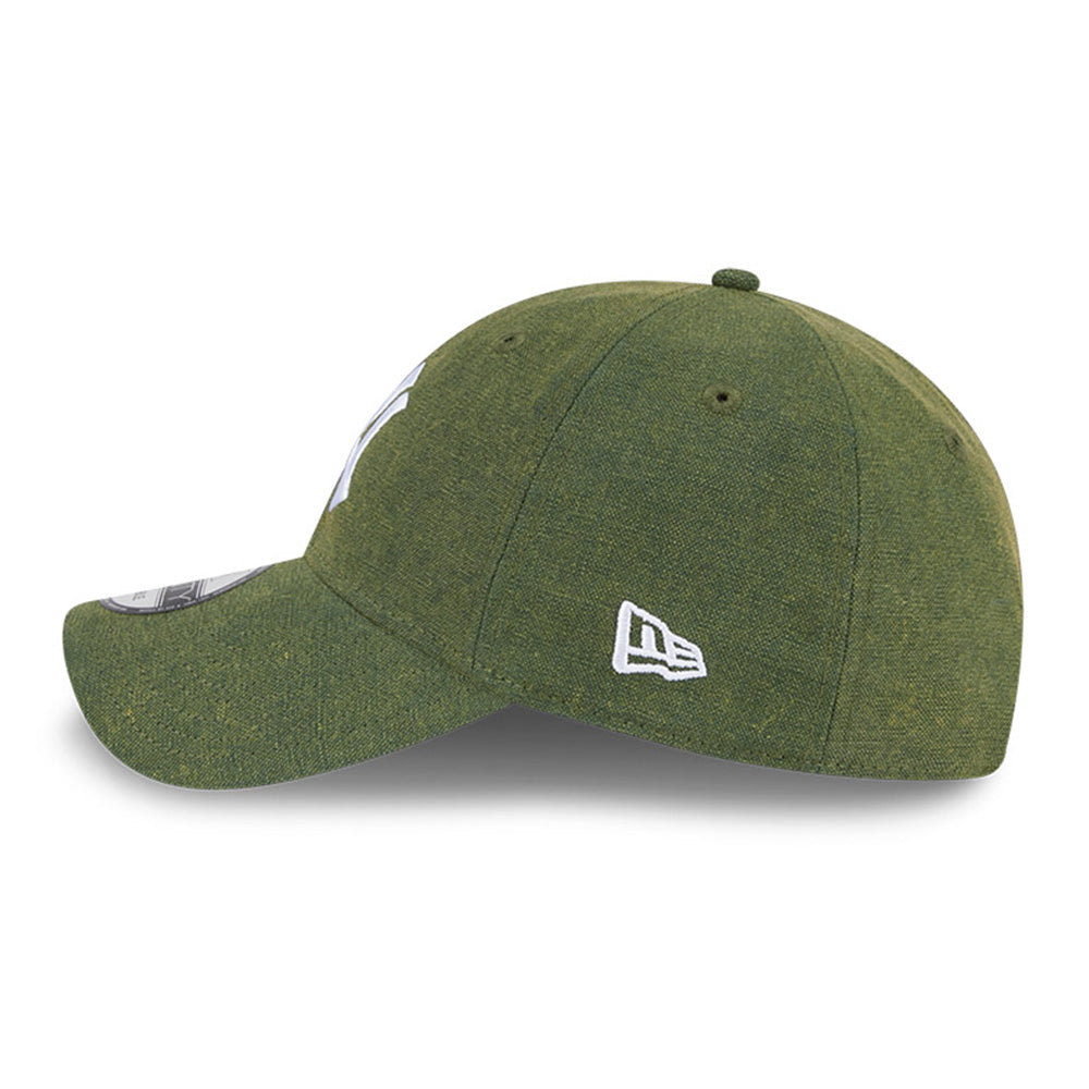 new era new york yankees vintage canvas dark green 9twenty adjustable cap side