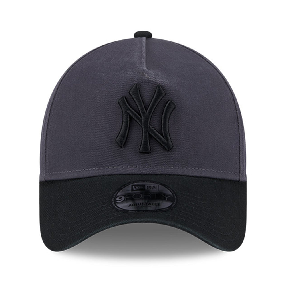 new york yankees two shade wash graphite 9forty a frame adjustable cap opposite
