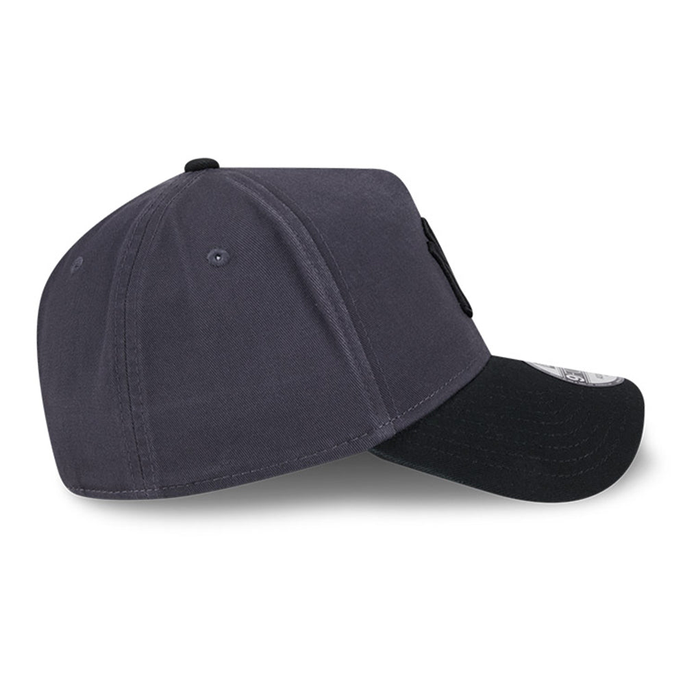 new york yankees two shade wash graphite 9forty a frame adjustable cap other side