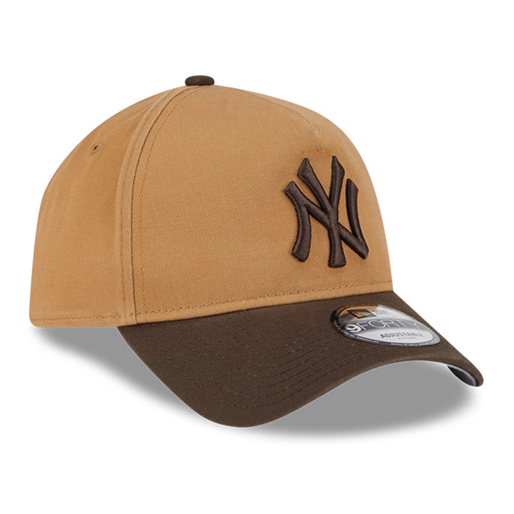 new york yankees two shade wash wheat 9forty a frame adjustable cap opposite