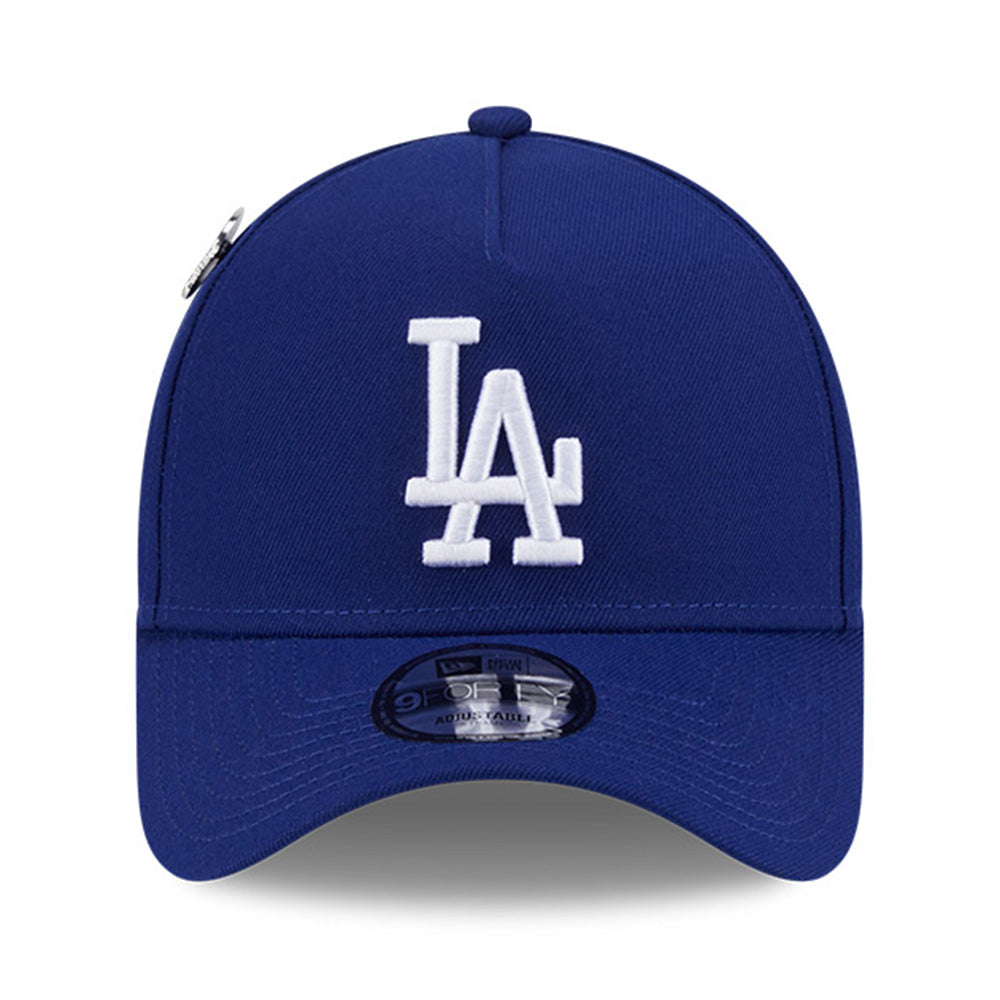 los angeles dodgers local dishes dark royal 9forty a frame adjustable cap logo and print