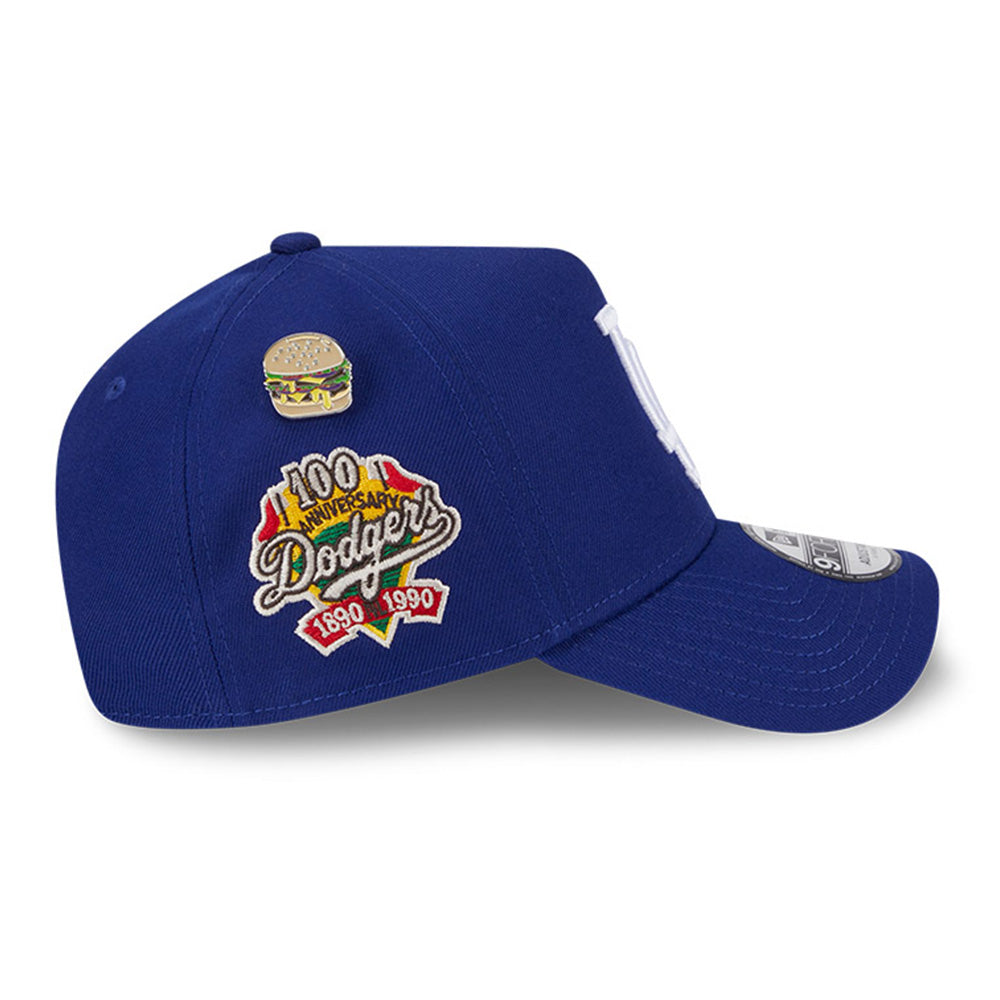 los angeles dodgers local dishes dark royal 9forty a frame adjustable cap back angle