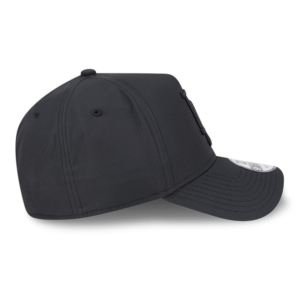 new era los angeles dodgers q325 dwr pro light black 9forty a frame adjustable cap logo and print