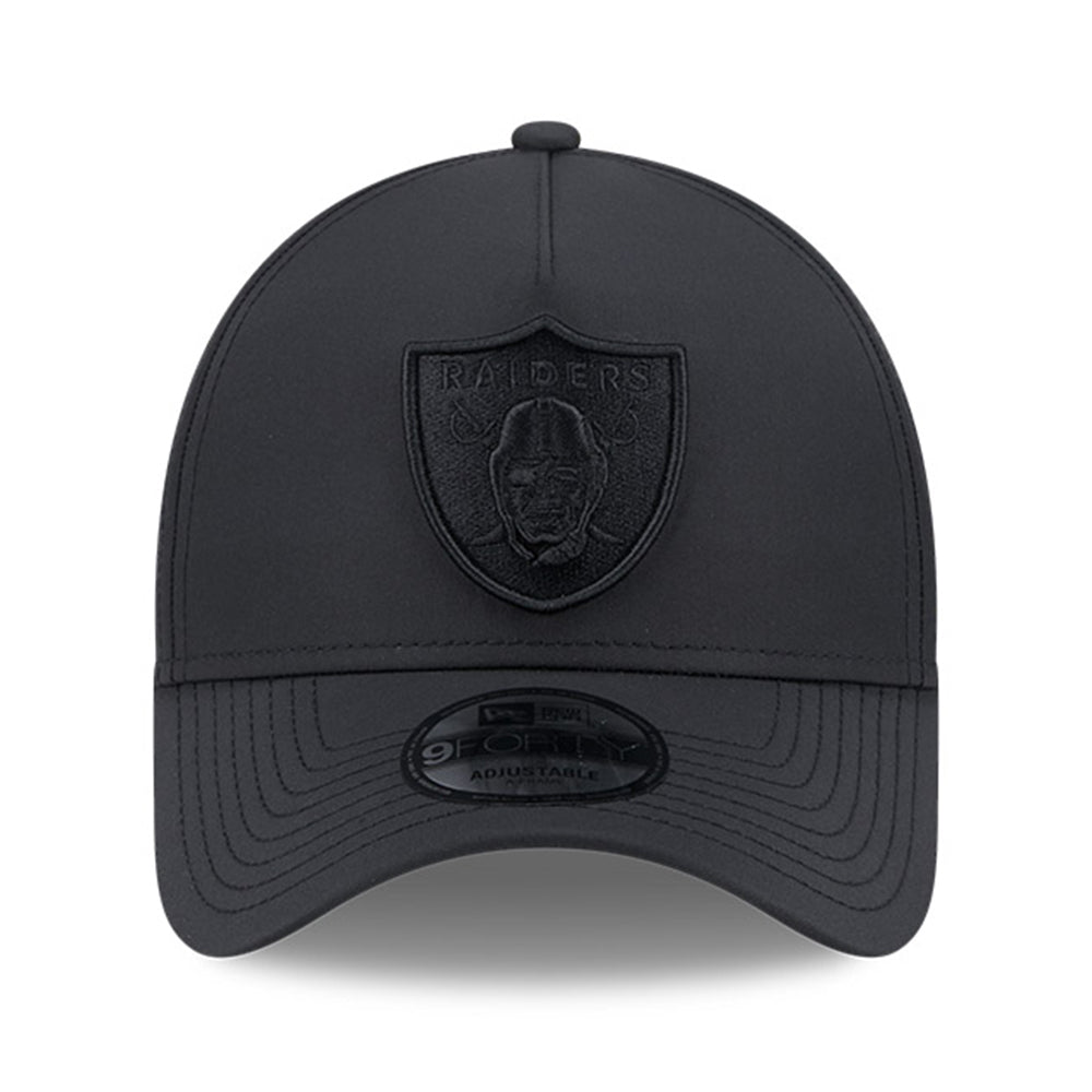 new era las vegas raiders q325 dwr pro light black 9forty a frame adjustable cap opposite