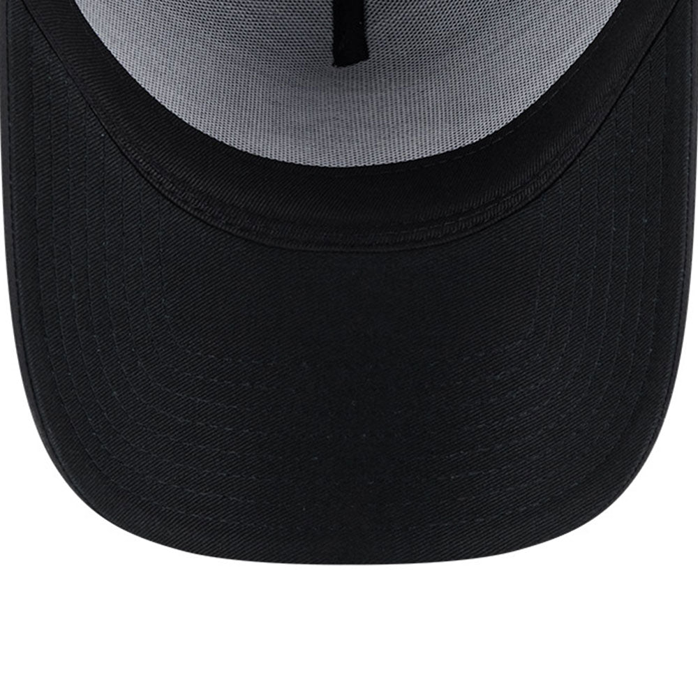 new era las vegas raiders q325 dwr pro light black 9forty a frame adjustable cap detail and color