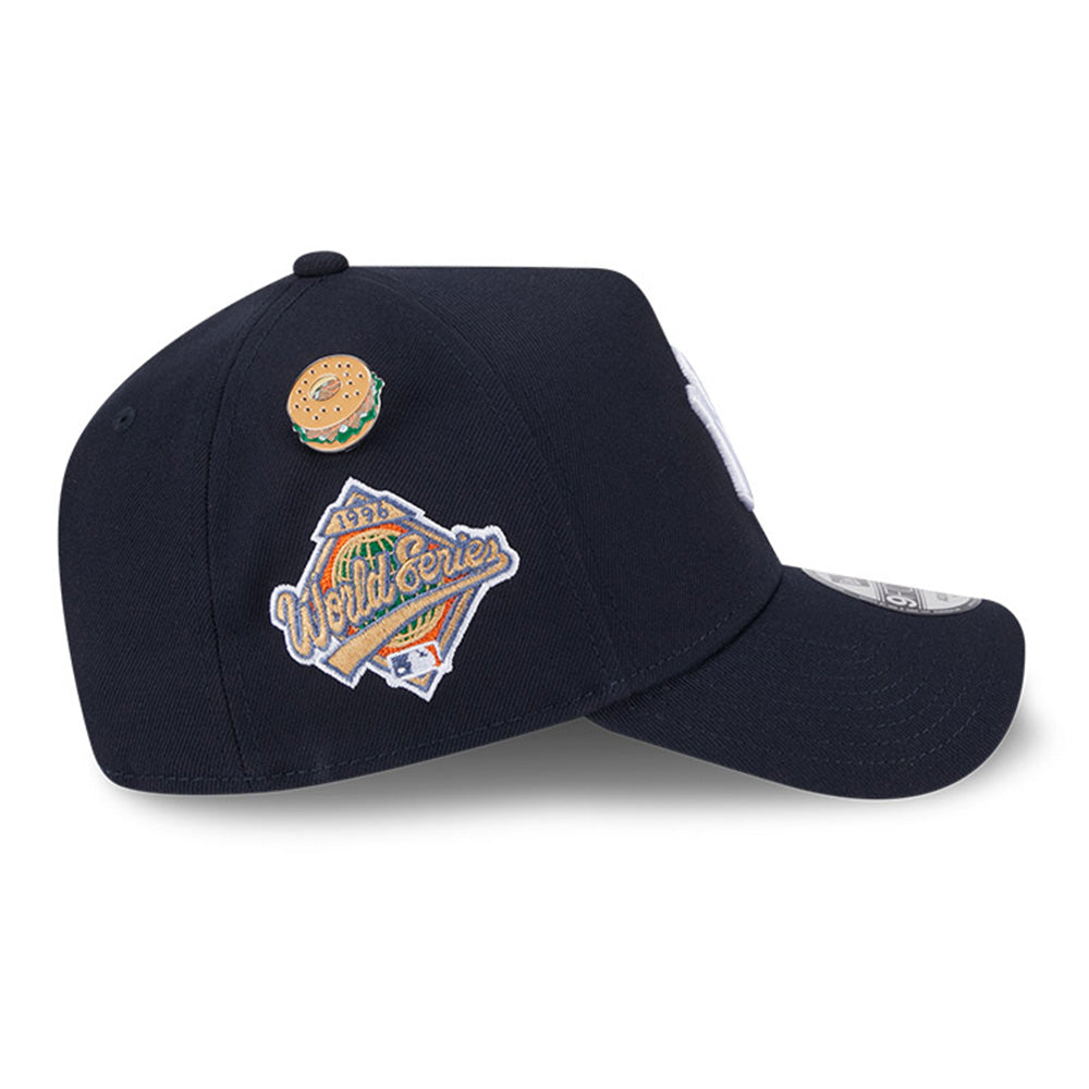 new york yankees local dishes navy 9forty a frame adustable cap back angle