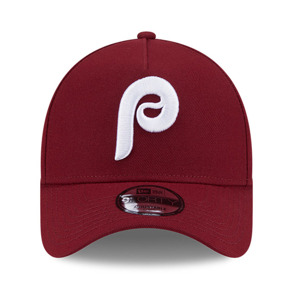 philadelphia phillies local dishes cardinal red 9forty a frame adjustable cap opposite