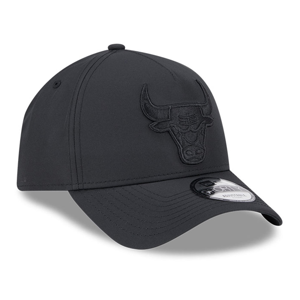 new era chicago bulls q325 dwr pro light black 9forty a frame adjustable cap logo and print