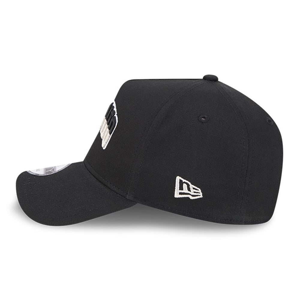 new era san antonio spurs nba arch black 9forty a frame adjustable cap side